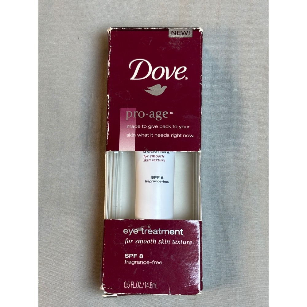 Dove Pro-Age Eye Treatment SPF 8 Fragrance-Free 0.5 oz New In Box